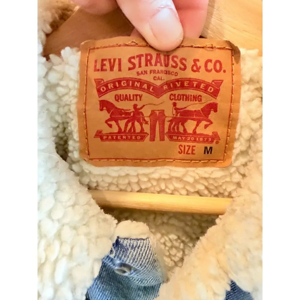 Levi's Jean Jacket Lined Sherpa Medium
